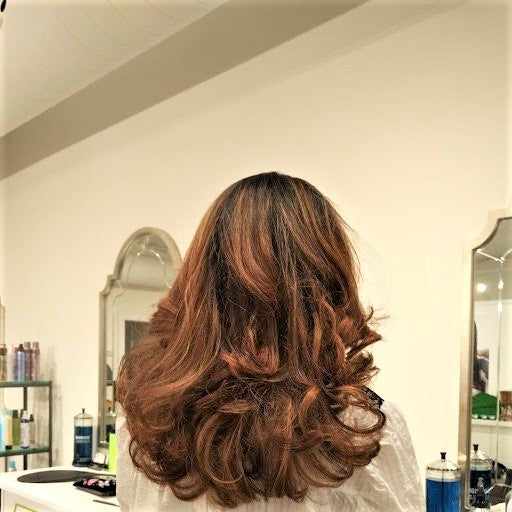 Small brush on long Hair