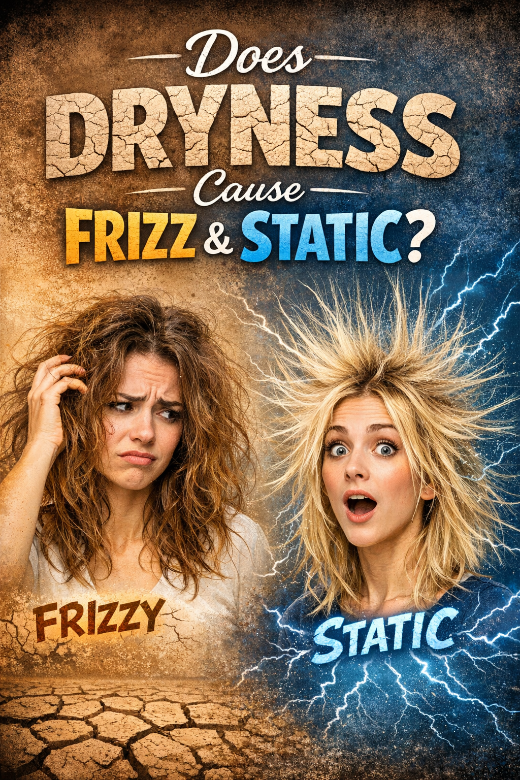 DOES DRYNESS CAUSE FRIZZ & STATIC