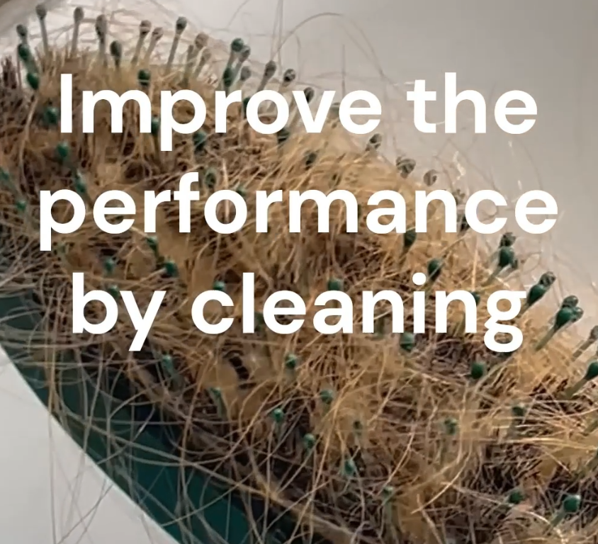 IMPROVE the PERFORMANCE of your Paddle Brush by CLEANING