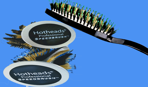 Two round brushes and a Paddle brush