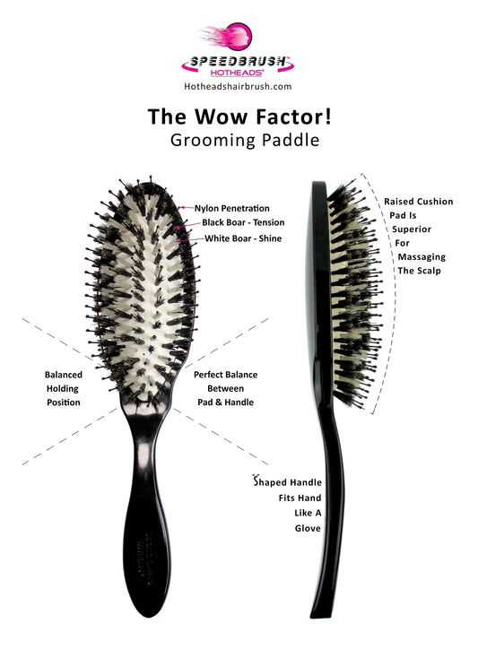 Unique features of the GROOMING PADDLE PLUS brush