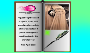 "Makes my hair shinier and Softer" Grooming Paddle Plus