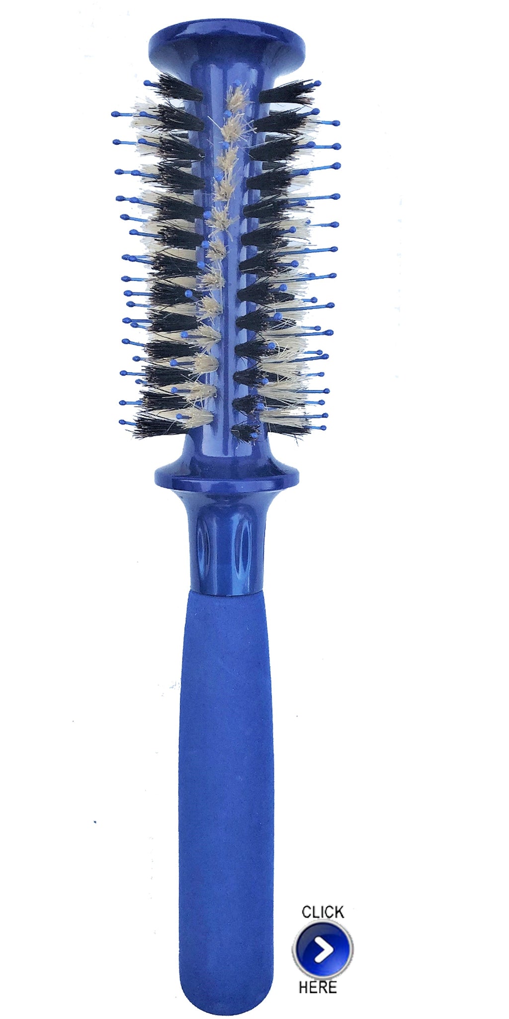 3D Blue Round Brush  37mm-Hotheads Hair Brush